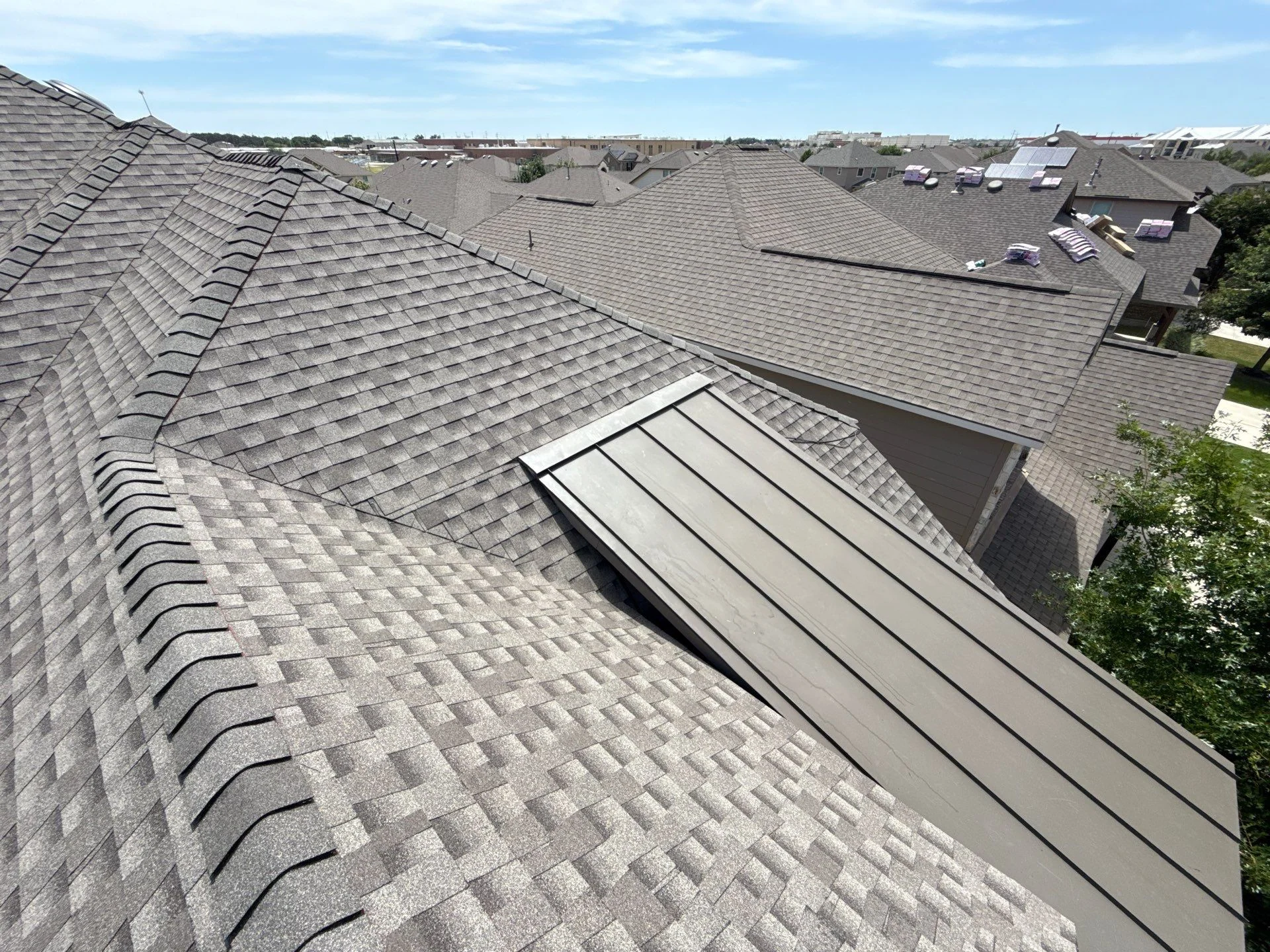 Metal roofing project by Revamped Roofing and Construction